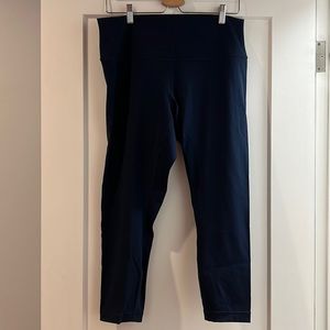 Size 12 Navy Cropped Lululemon Leggings